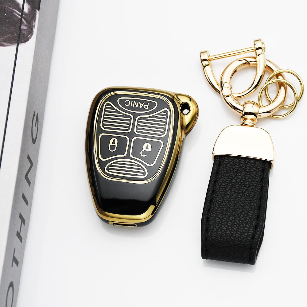 Car Key Case Cover For Jeep Chrysler 300C Avenger Sebring Chrysler 200 Aspen Dodge Charger Commander Grand Cherokee Liberty
