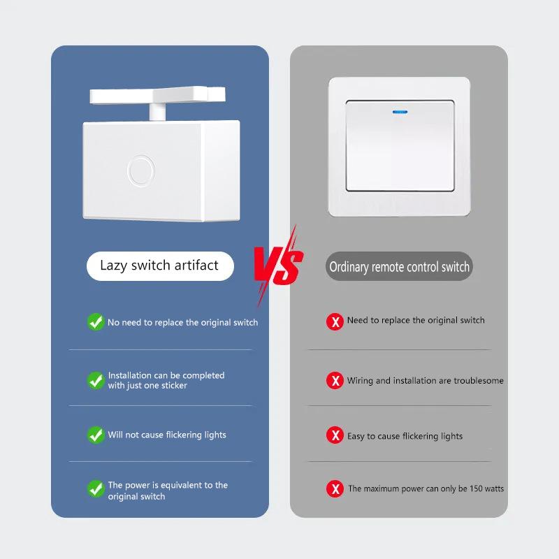 Wireless Home Controller Switch On Off Tool Automatic Button Pusher Intelligent Usb Rechargeable Remote Control Light Off