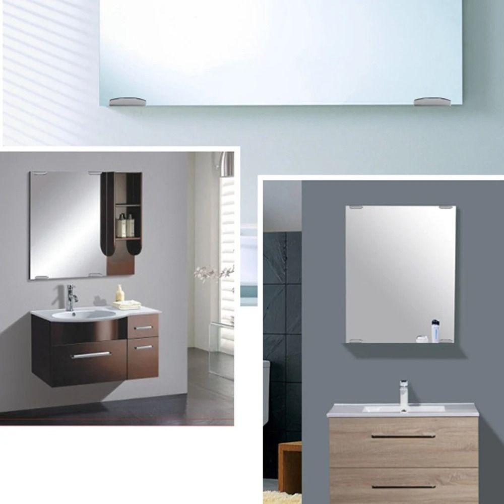 4pcs Brackets Glass Mirror Hanger Wall Mounting Glass Shelf Support  Advertising Plate
