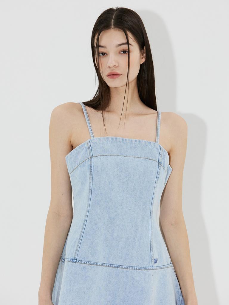 VIAROAMER Flare Denim Dress
