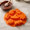 Halloween Silicone Mold for Cake Decoration Ghost Skull Bat Pumpkin Witch Hat Spider Web Baking Fondant Resin Plaster Moulds