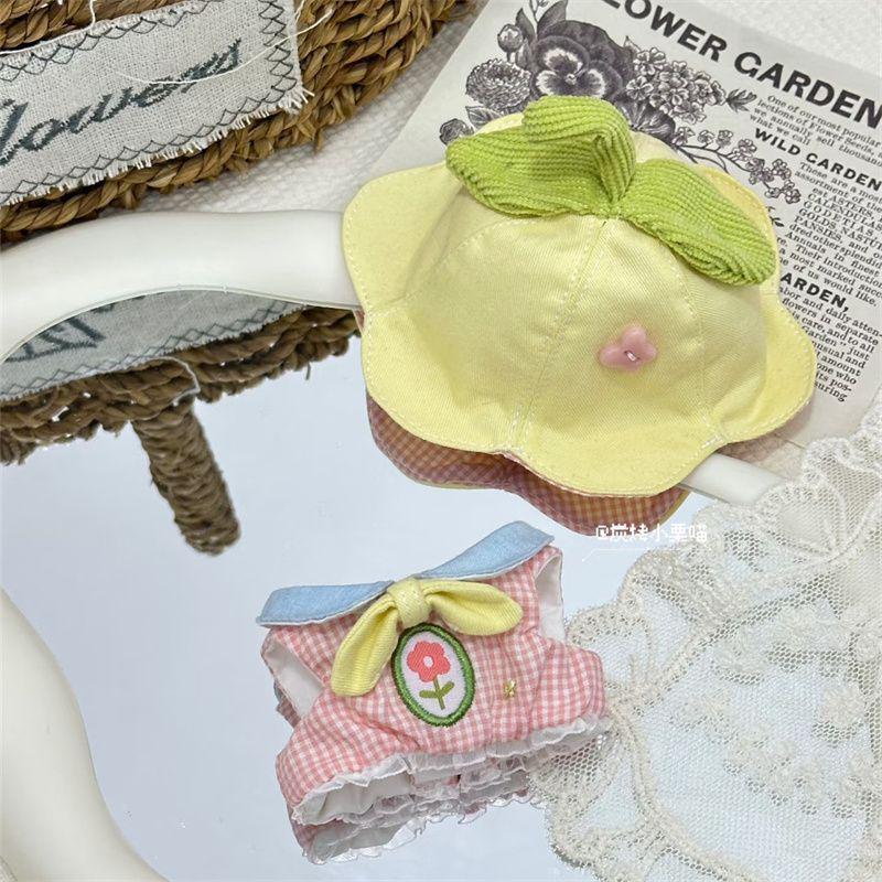 10cm Cotton Doll Clothes Set - 'Sprout's Letter' - Cute Plush Toy Dress-Up Outfit