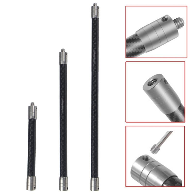 14mm prodlužovací tyč z uhlíkových vláken, závit 1/4 palce, univerzální pro akční kamery, přenosné, rychlá montáž, prodlužovací rameno
