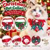 Adjustable Collar Pet Collar Bandana Cotton Fabric Holiday Pet Bib  Holiday Outings