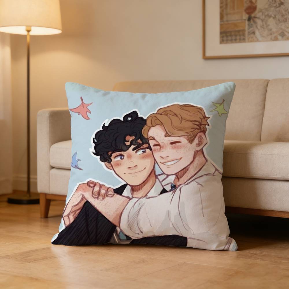 H-Heartstopper Nick Charlie Pillow Case For Sofa Living Room Home Office Decor Protective Cover