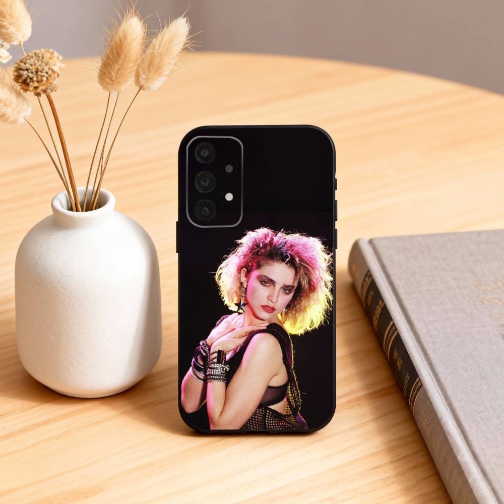 M-Madonna Ciccone Phone Case For Samsung S25,24,23,22,30,21,10,9,Ultra,Plus,Lite,FE,4,5 G Soft Black Case