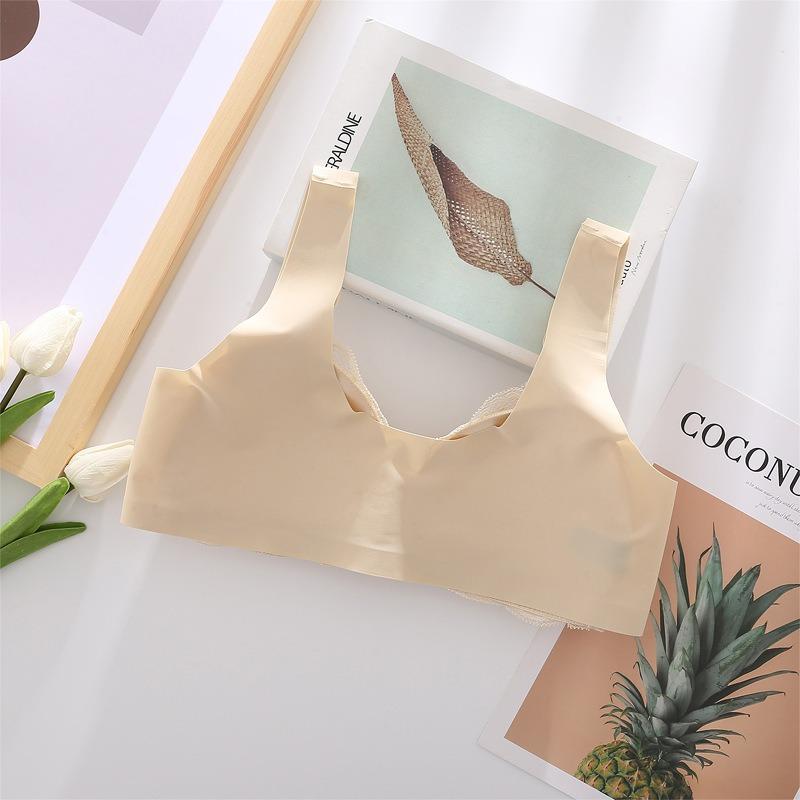 Plus Size Front Buckle Wireless Lace Seamless Beauty Back Shaping Nursing Bra