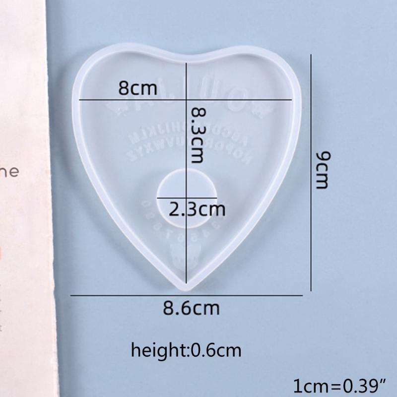 Crystal Epoxy Resin Mold Divination Tray Psychic Board Silicone Mould Multifunctional Silicone Mold for Divination Tray