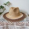 Korean Version Retro Orange Brown Striped Vacation Beach Jazz Top Hat Women'S Summer Sunshade And Sun Protection Travel Straw Hat