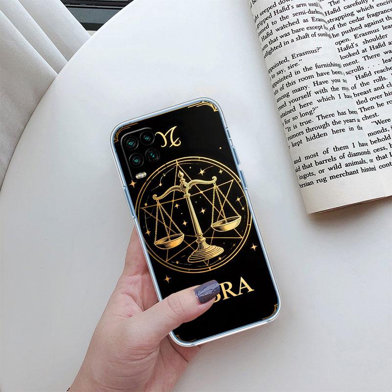 12 Constellation Card Transparent Phone Case for LG K22 K30 K40 K40S K41 K42 K50 K50S K51 K51S K52 K61 K62 K71 K92 Q61