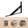 2Pcs Wall Shelf Brackets Heavy Duty Steel Floating Shelf Supports for Storage Shelves Rust Resistant Easy Installation Metal