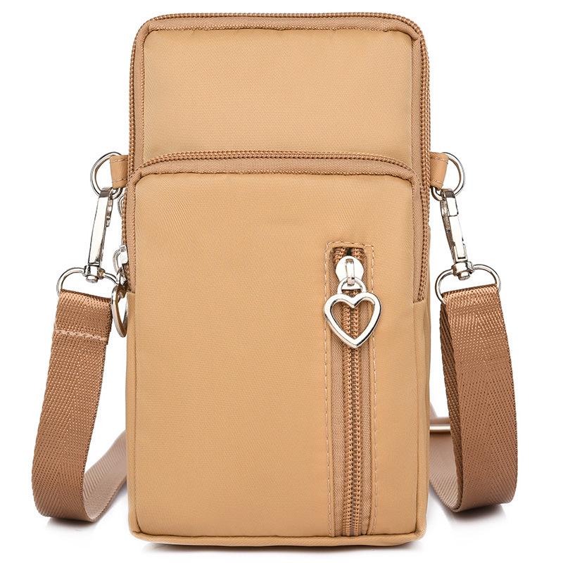 Women's Crossbody Phone Bag - 2023 Korean Canvas Shoulder Bag, Casual Small Square Wristlet & Neck Pouch