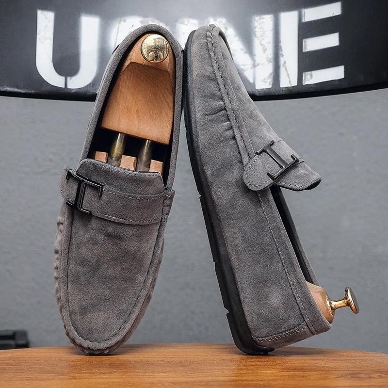 Casual Shoes for Men Comfortable Men's Loafers Business Male Formal Shoes 2025 Slip-on Men Flats Lightweight Men's Driving Shoes