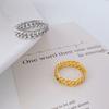 Korean Style Simple Ins Cool Style Chain Titanium Steel Ring Women's Ring