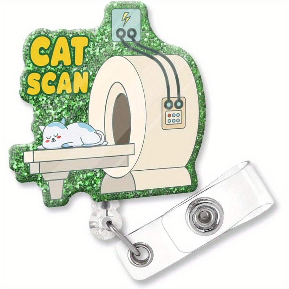 

Мигающий бейдж-ролик для КТ, забавный подарок для рентгенолаборантов, медсестер и врачей. прозрачный