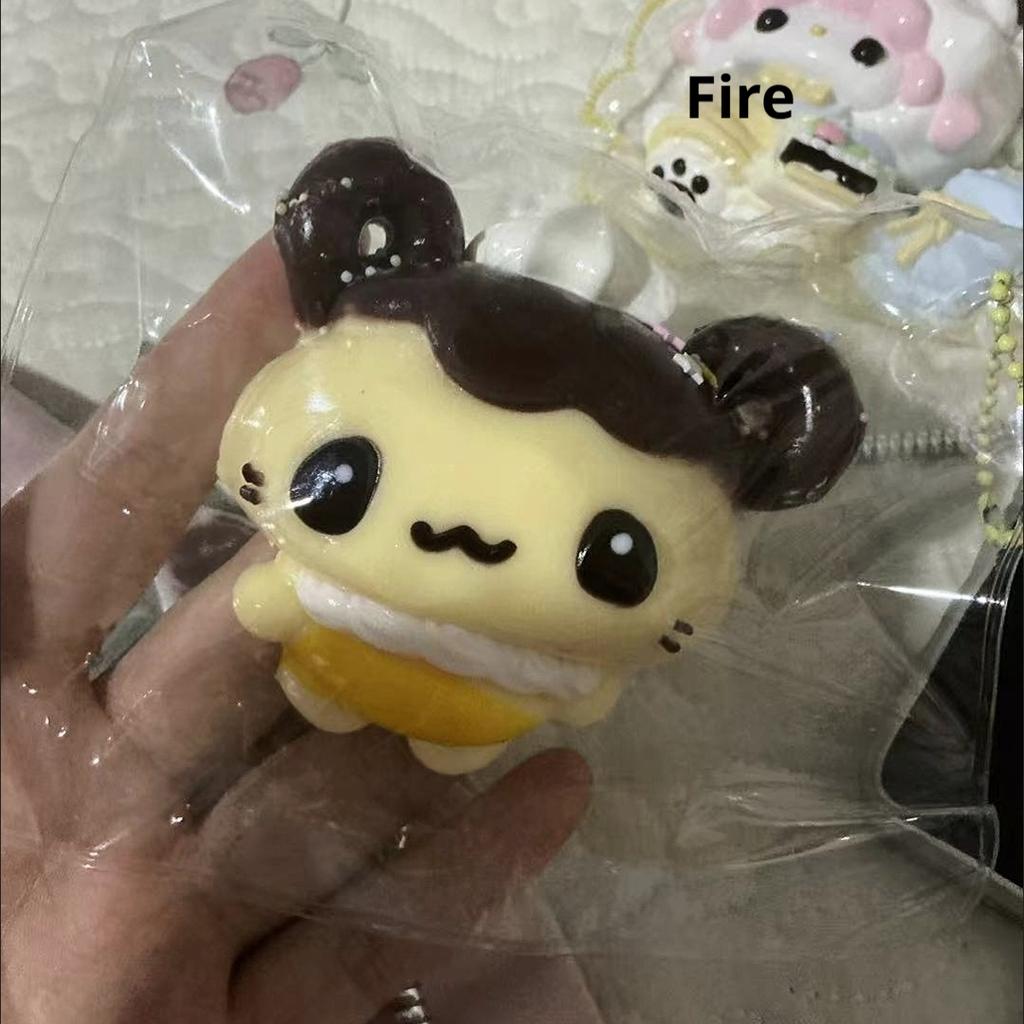 Cute Old-Fashioned Donut Silicone Squeeze Toys Slow Rebound Super Soft Stress-Relieving Wonder Relieve Hand Relaxation Toy