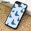 Luxury Blue Butterfly Butterflies Phone Case Cover For iPhone 17 Air 16 15 14 plus 12 13 pro max coque Fundas