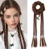 1pcs Synthetic Long Straight Hair Bun Booster Extensions With Braided Ponytail Heat Resistant Hair Perfect For Women Everyday Hair Accessories