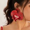 Minority Design Flower Choker Korean Style Ribbon Necklace Elegant Butterfly Orchid Earrings  Women