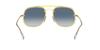 Sunglasses 0RB3583N BLAZE THE GENERAL CLEAR GRADIENT BLUE MIRROR RED 58 Ray-Ban 001/X0