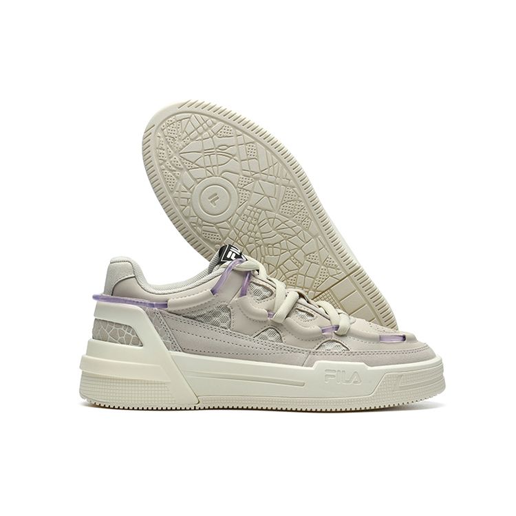 Fila Salto Low Top Retro Basketball Shoes Women sneaker Oatmeal F12W141225FOM