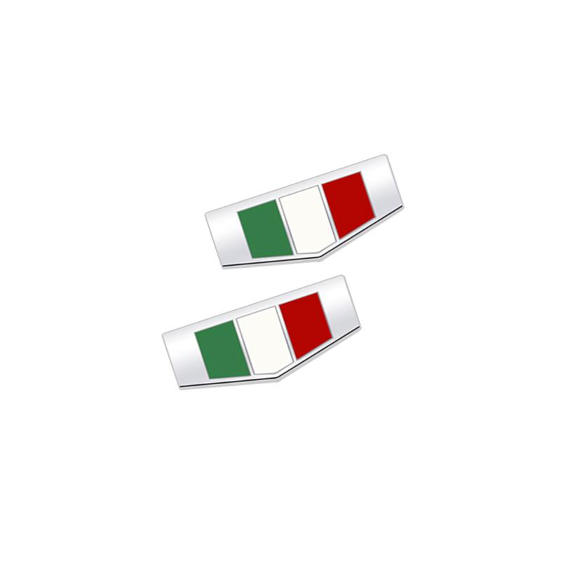 Metal Sticker France Italy Germany National Flag Emblem Car Rear Trunk Badge Side Decal For Toyota Honda Subaru Lexus Peugeot MM35