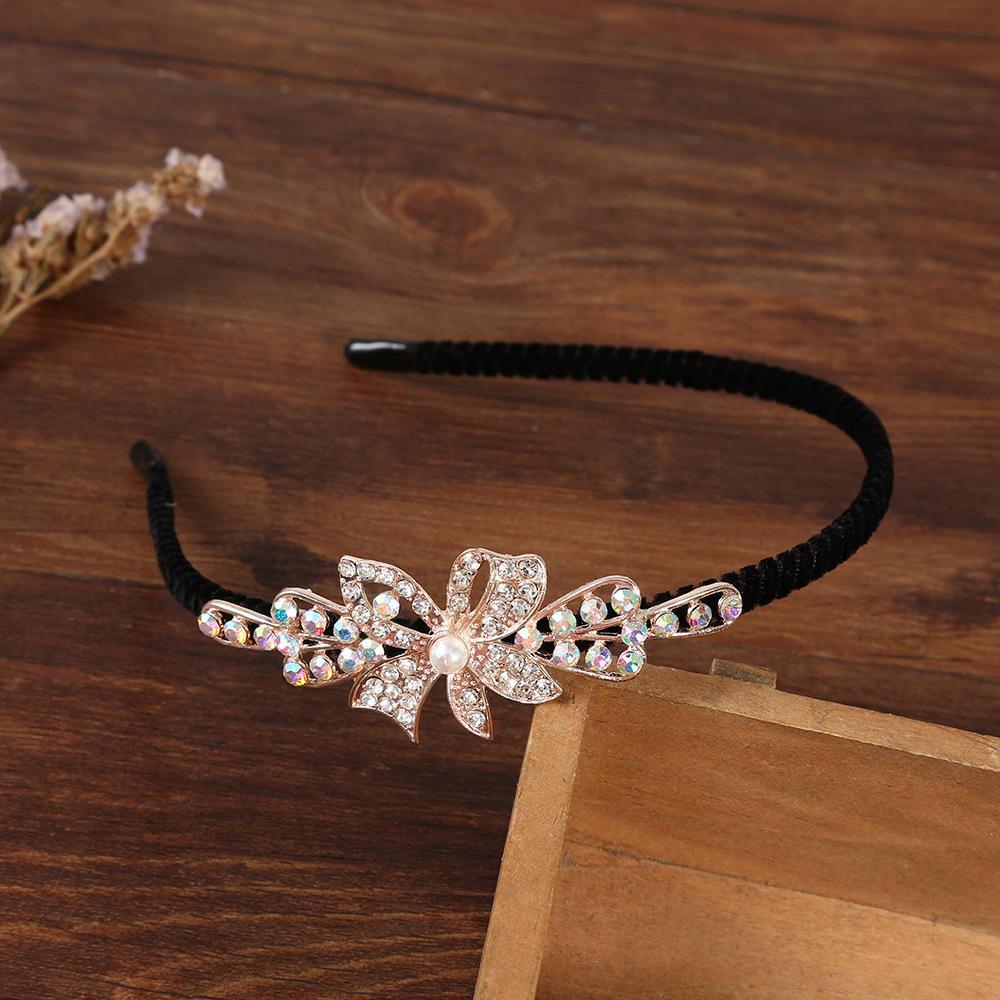 

Жіноча пов язка на голову корейський метелик зі стразами Аксесуар для волосся D