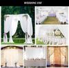 2 Panels Sheer Curtains Chiffon Backdrop Curtain Wedding Arch Drapes Outdoor Tulle Fabric Curtains for Living Room Luxury Decor