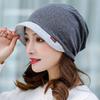 Pullover hat women's fashion casual bag head hat scarf dual-purpose versatile hat ponytail