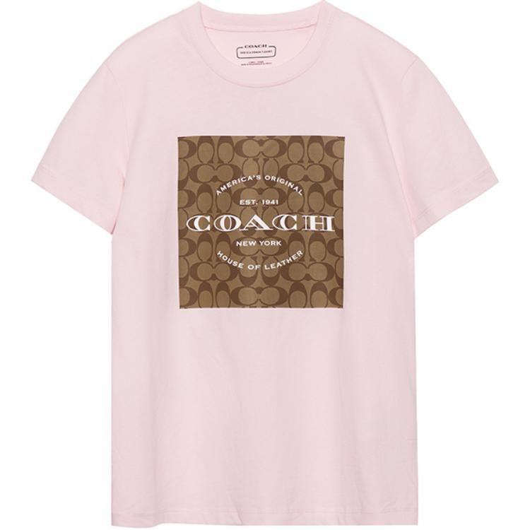 Coach Regular T Shirt Women's Pink C8775-LPK