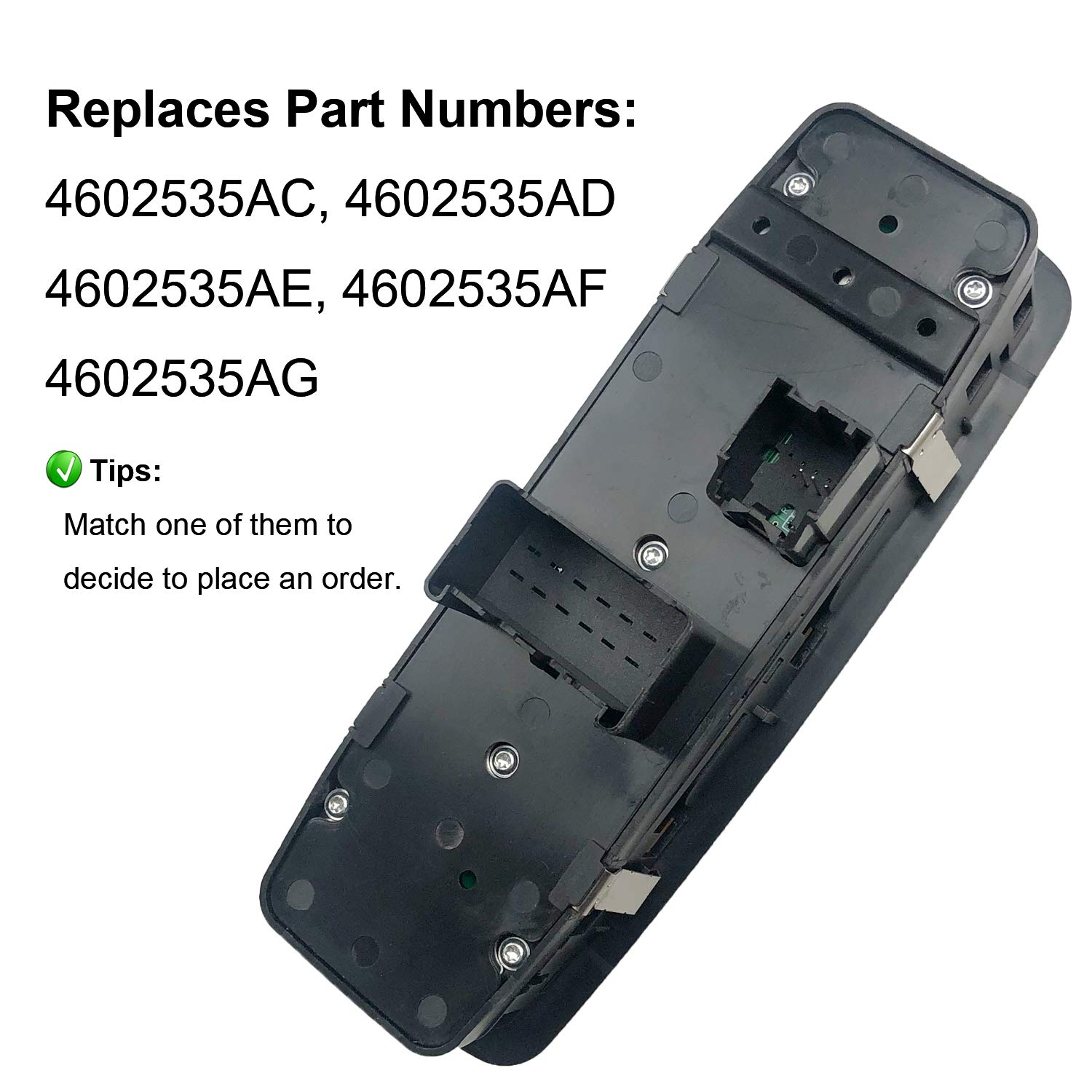 

ORIGINSUN 4602535AG Window Master Switch for Dodge Grand Caravan for Chrysler Town and Country 2008 2009