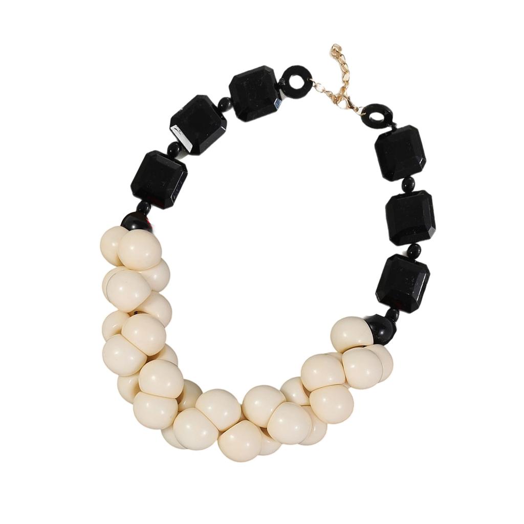 Böhmische Perlenkette Retro Mehrschichtige Ethnische Schmuckstücke Tragbares Harz Festival-Accessoire für Frauen