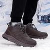 Warm Leather & Fur Walking Shoes for Elderly - Non-Slip, Soft Sole, Thickened Outdoor Footwear