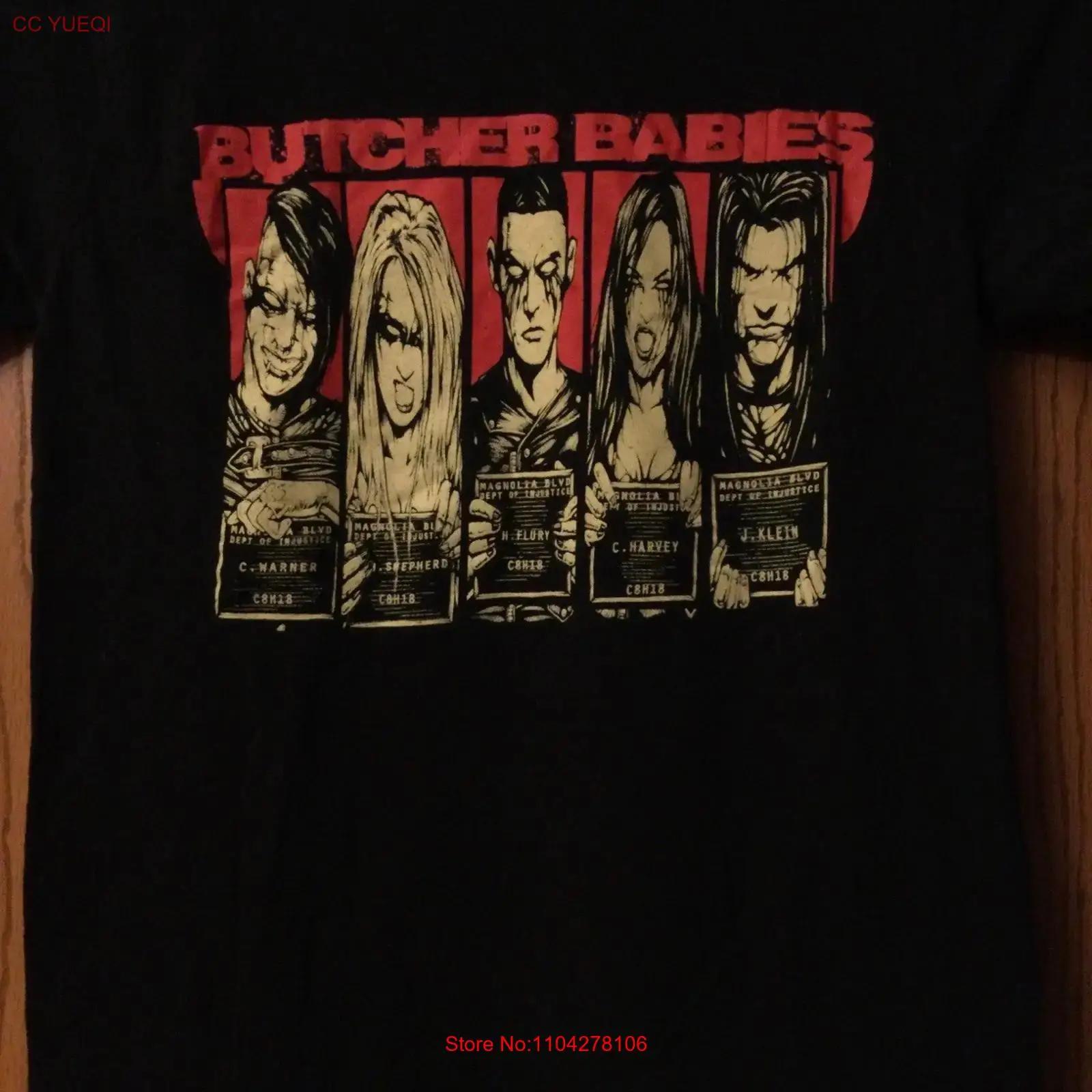 

Butcher Babies Black T Shirt Image Bay Island S vintage Washed Stretched homme fashion streetwear Breathable graphic Stylish 5XL різнокольоровий