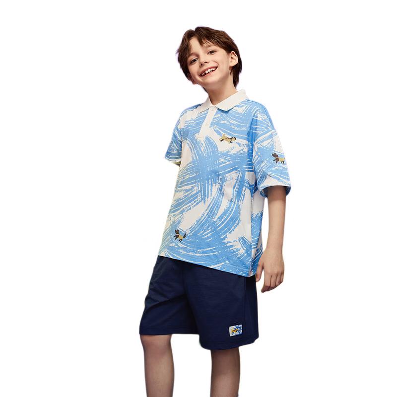 MQD Boys Tie-Dye Polo Shirt & Shorts Set 120cm