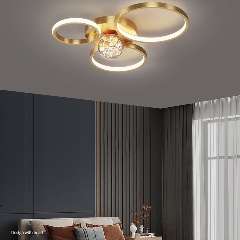 Rings Gypsophila Chandelier Lights for Living Room Bedroom Study Home Modern Ceiling Lighting Indoor Lamps