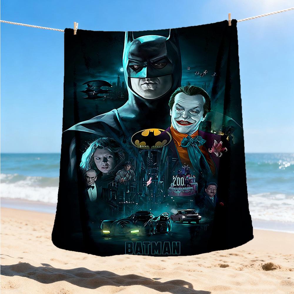 1pc Batman, Joker Outdoor Flannel Throw Blanket Soft, Lightweight & Warm for Sofa, Office