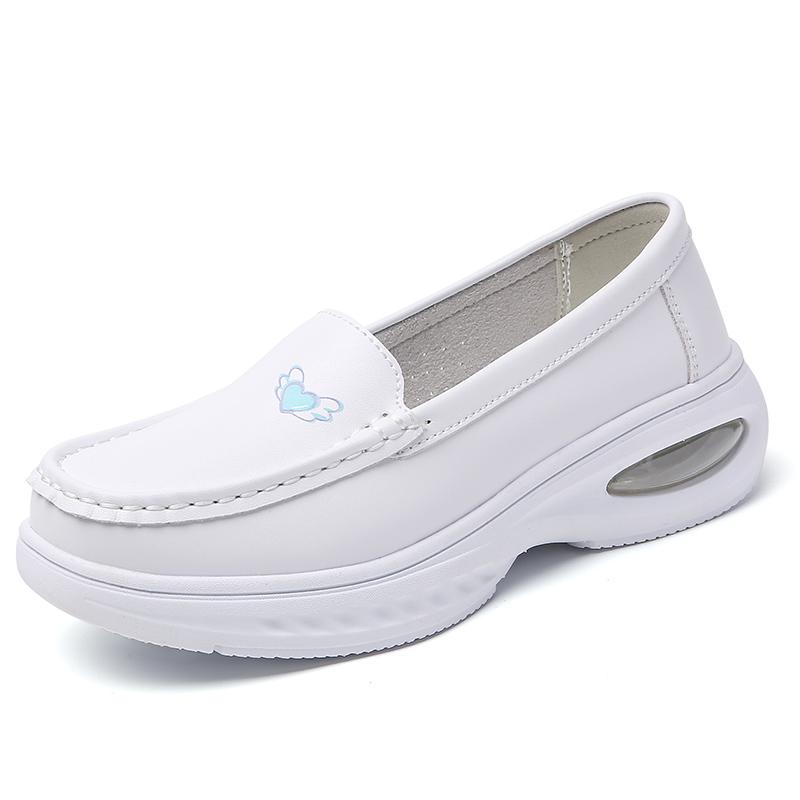 Women’s Moccasins Loafers Leather Driving Comfort Flats Casual Slip On Walking Shoes Nurse Shoes