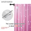 2pcs, Plane Printing Minimalist Curtains Pink Stars Versatile Fabric (without Rod) Gifts Ldeal for Living Room & Kitchen Decor