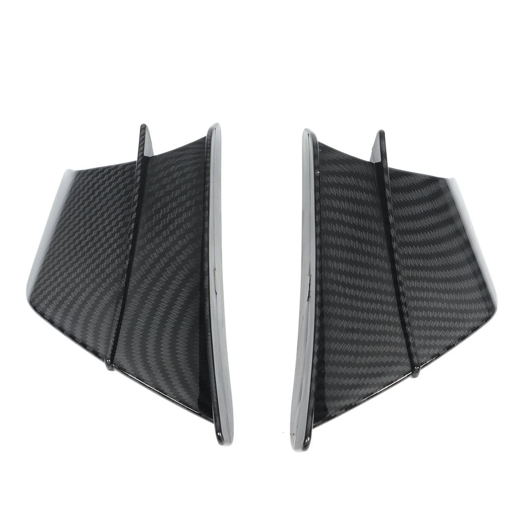 Carbon Fiber Style Motorcycle Aerodynamic Winglet Set for Fashionable Appearance and Enhanced Riding Experience