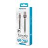Forever Tornado USB - USB-C cable 1.0 m 3A black braided