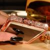 Deksel til iphone 7 slange diamant rhinestone ramme 7 plus 5 5s se 6 6s metall bakdeksel
