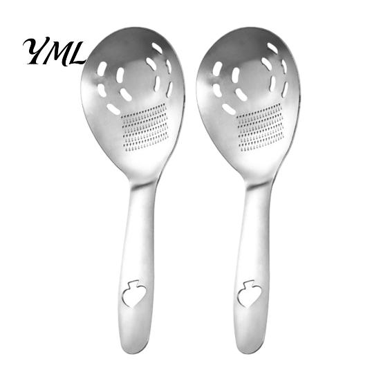 Space Saving Kitchen Accessories Stainless Steel Grinding Spoon, Garlic Ginger Mashing And Egg Separating Multifunctional Tool, Easy to Clean