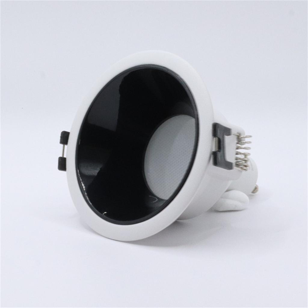 5 Pcs Ceiling Downlight Frame with MR16 Lamp Cap Modern Design Ceiling Spotlight Bedroom Recessed Round Spotlights for Bedroom