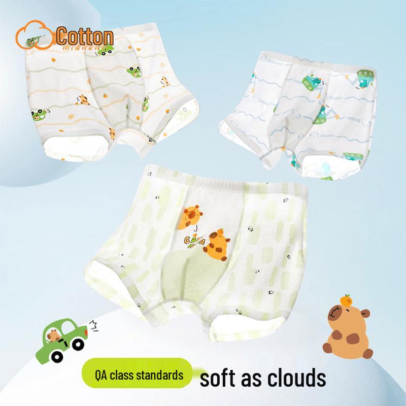 Boys Cotton Boxer Briefs 110 (M)