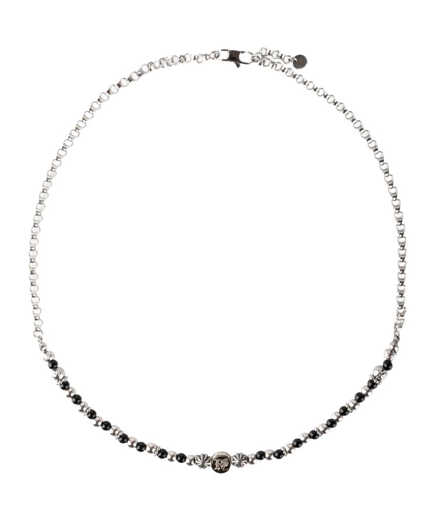 Rssc Western Beads Chain Necklace - Black