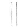 French super flash light luxury zircon diamond earrings temperament long fringed earrings fashion niche personality versatile earrings