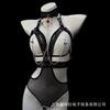 BDSM Sexy Metal Chain Linked Nipple Cover With Choker Reusable Women Bondage Choker Collar Body Chain Sex Games Toys for Women