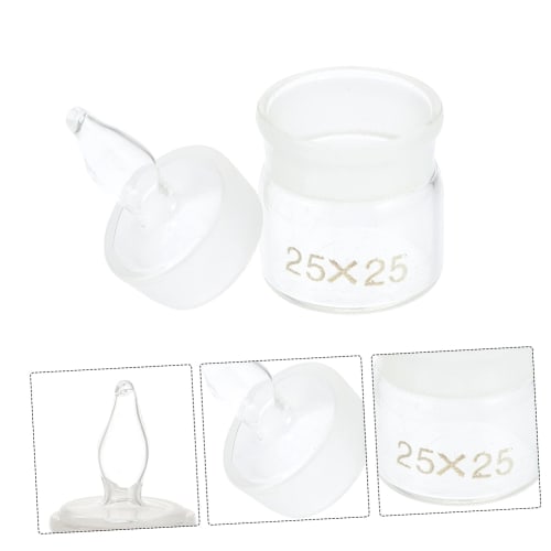 5-Piece Measuring Bottles, Container Tool, Glass Measuring Cans, Bottles, Chemistry Glass Sampling Bottles, Convenient Laboratory Holder