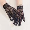 Breathable Elastic Gloves with Gothic Skull Design Perfect for Halloween Costumes Cosplay Event and Themed Parties